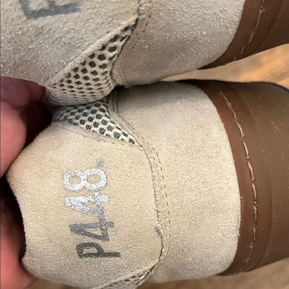 NEW P448 Beige Suede Sneakers - Picture 10 of 11
